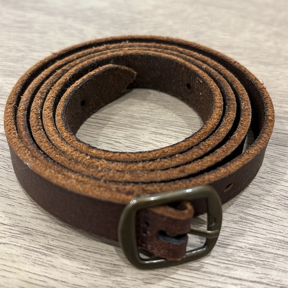 Club Monaco Brown Leather Belt - Picture 2 of 3